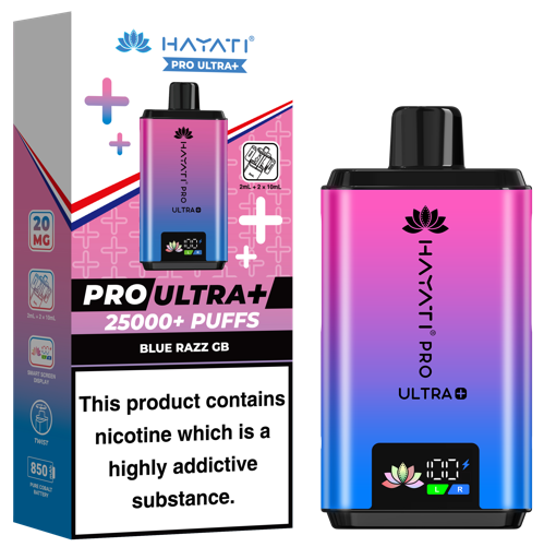 Hayati Pro Ultra Plus 25k Blue Sour Raspberry Prefilled P