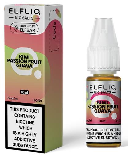 kiwi passion fruit guava vape liquid Kiwi Passion Fruit Guava Bar Juice 5000 Nic Salt E-Liquid 10ml – Tablites main image 1