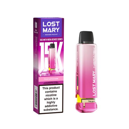 Pink Lemonade Pod | Nera 15K Lost Mary Kit | FREESMO smoke-free products,  free shipping!