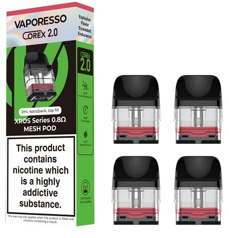 XROS Refillable Pods 0.8 Ohm (4 Pack)