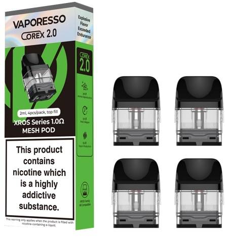 vaporesso pods 0.8 XROS Refillable Pods 0.8 Ohm (4 Pack)