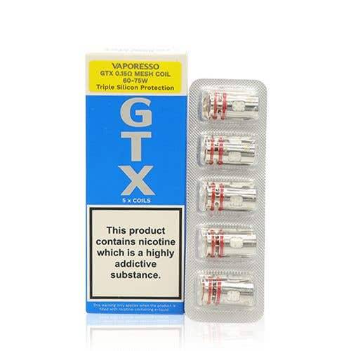 0.4 ohm coil wattage vaporesso Vaporesso GTX 0.4 Ohm Coils (5 Pack)