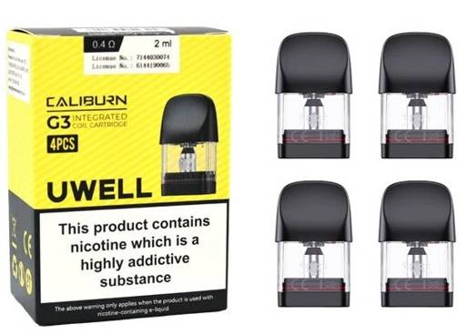 uwell caliburn g3 cartridge Buy Uwell Caliburn G3 replacement Pod (4 PCS) main image 1